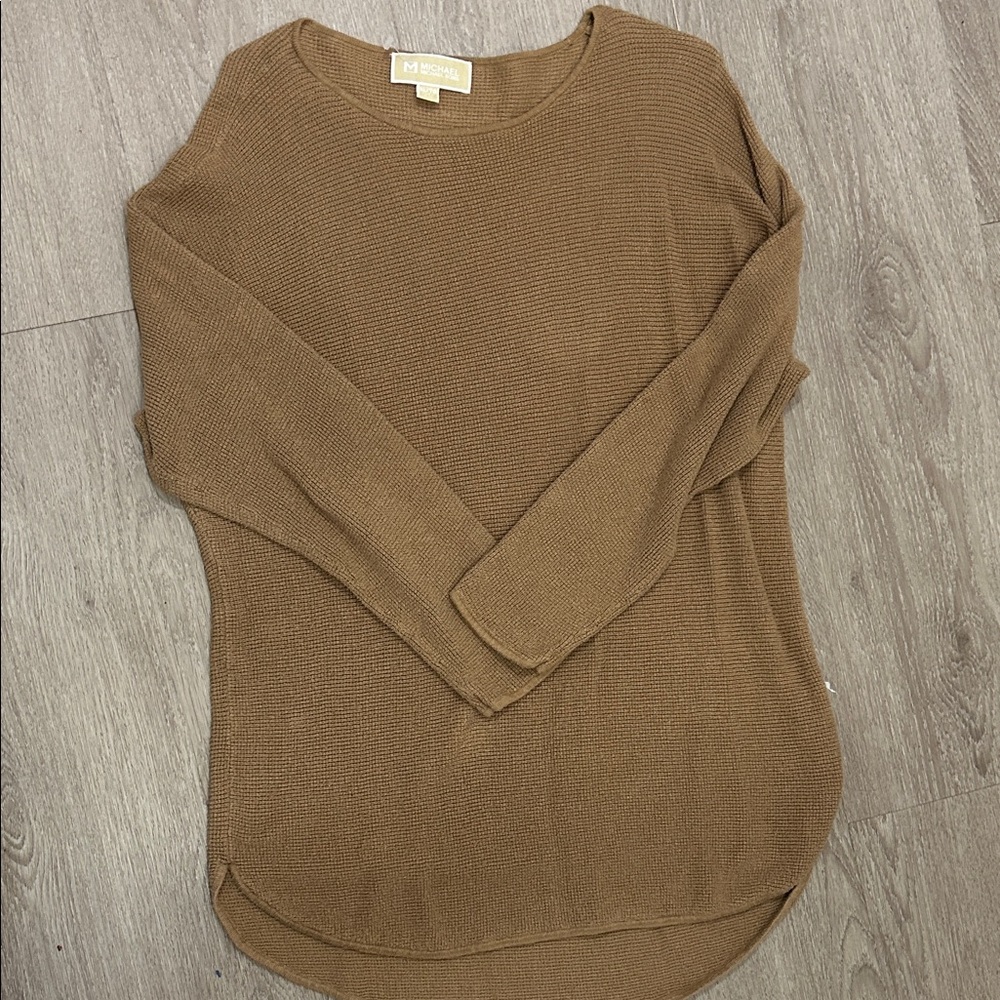 MICHAEL Michael Kors Women's Brown Crew Neck Sweater